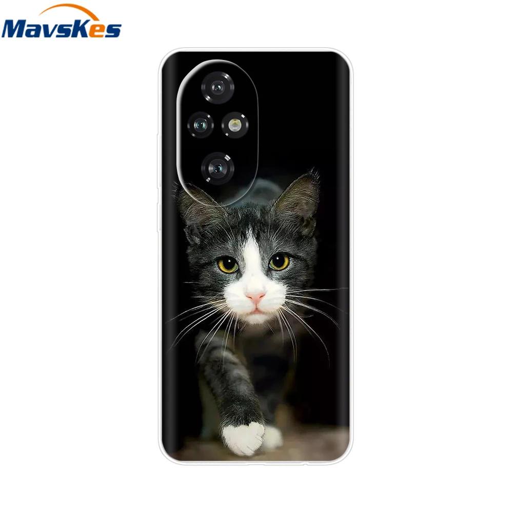 Für Honor 200 Hülle Niedliche Cartoon Silikon TPU Weiche Handyhüllen für Für Honor 200 Pro Honor200 Lite Transparente Capas Honor200