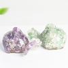 Crystal Resin Fish Figurine With Cute Animal Design For Car Interior And Home Decor