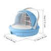 Small Animal Silkworm Habitat Cage Plastic Spacious Terrarium for Classroom Science Project and Outdoor Use