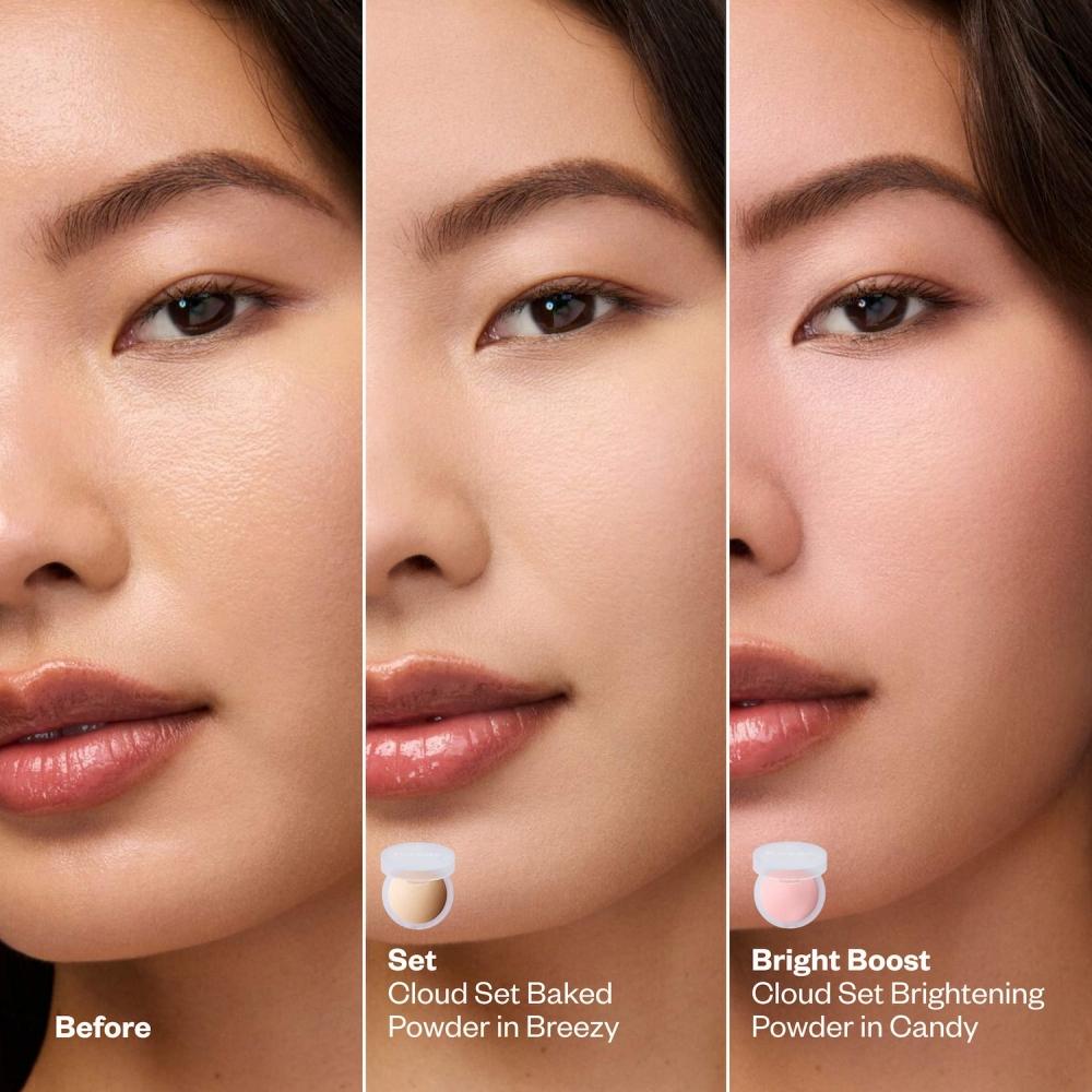 Kosas Cloud Set Baked Setting   Glättendes Talkfreies Veganes Puder 0,33 Unzen  9,5 g Breezy Sheer liGht