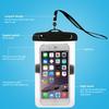 1 Set Phone Dry Bag Touchscreen Anti-scratch Waterproof Shockproof PVC Beach Camping Waterproof Phone Bag Water Sports