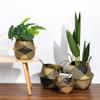 Handmade Straw Storage Baskets Rattan Flower Pot Belly Basket with Handles Folding Clothes Laundry Storage Container