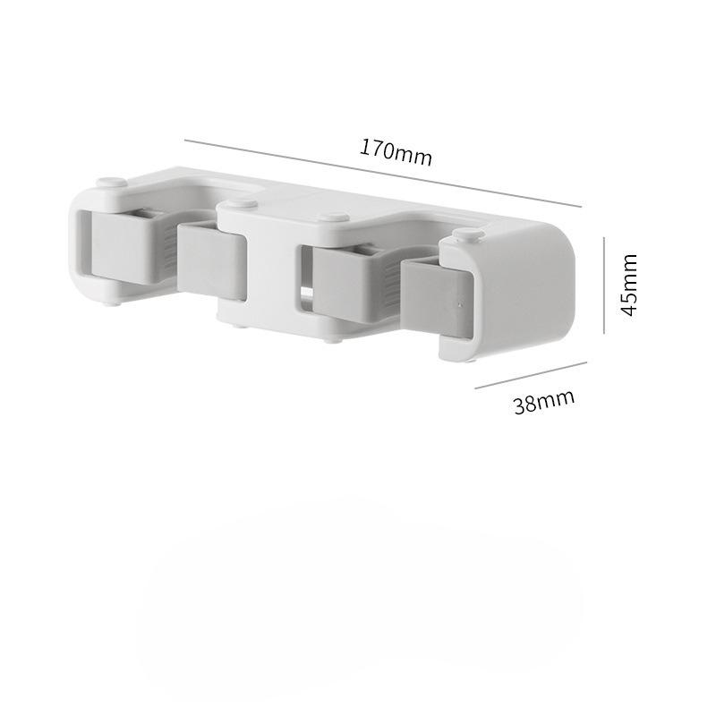 Mop Clamp, No Need for Drilling, Bathroom Household Mop Hook, Wall Hanging Clamp, Hanging Rack, No Trace, Strong Mop Rack