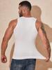 Men's Nylon Anti-static Seamless Body Shaper Vest with Tummy Control