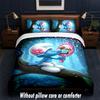 Die Schlümpfe Design Bed Bedding Set 1 Duvet Cover + 2 Pillowcases Soft Breathable Household Bed Linens