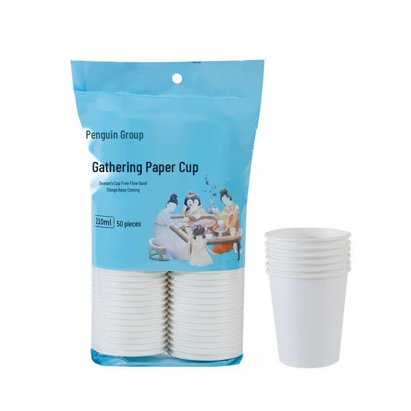 Qie e Tuan Tuan 210ml Disposable White Cups