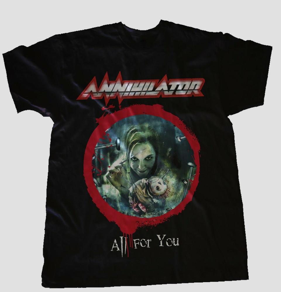

ANNIHILATOR All For You Футболка Трэш-метал Группа Полный Размер S-5XL Унисекс Футболка XXL