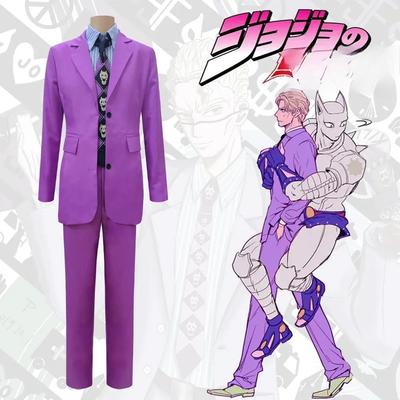 JOJO's Wonderful Adventure Cos Undead Diamond Kawashiri Yoshitaka Cosplay Costume