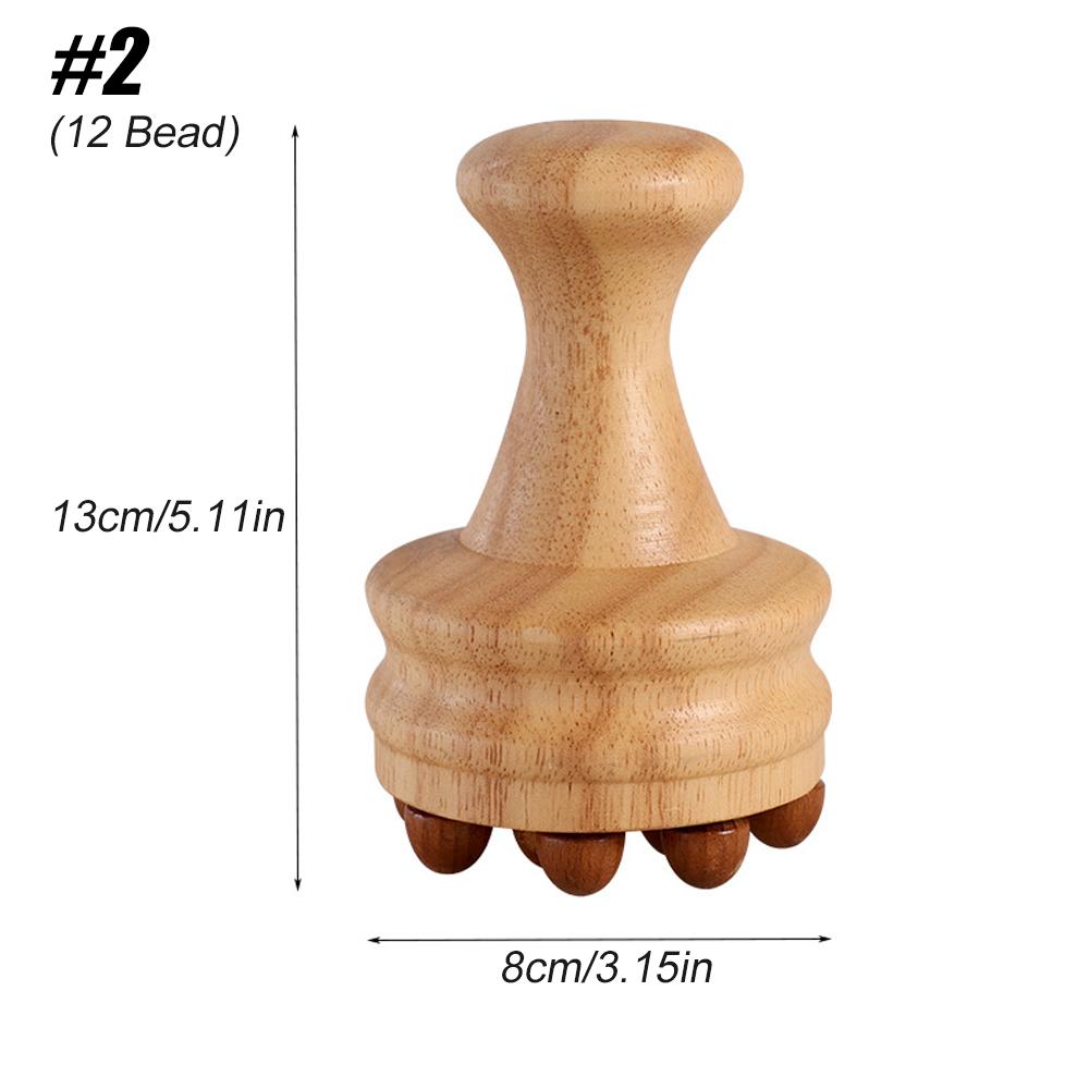 1Pcs  Wood Mushroom Massage Tools, Wooden Mushroom Massager, Drainage Massage Cup Tools For Body Shaping