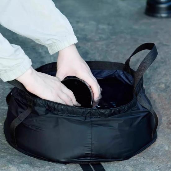 Portable Foldable Water Basin Large Capacity Storage Basin Stable Leak-Proof Design Folding Washbasin