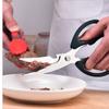 Gebogene Klinge Küchenschere Koreanische Edelstahl Grill-Schere mit Steak-Küchenschere Küchenwerkzeug Multifunktionale Haushaltsschere