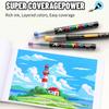12/24/36/48/72 Colors Acrylic Paint Markers Brush Tip Paint Marker For Rock Painting Wood Canvas Stone Diy Crafts Christmas Gift