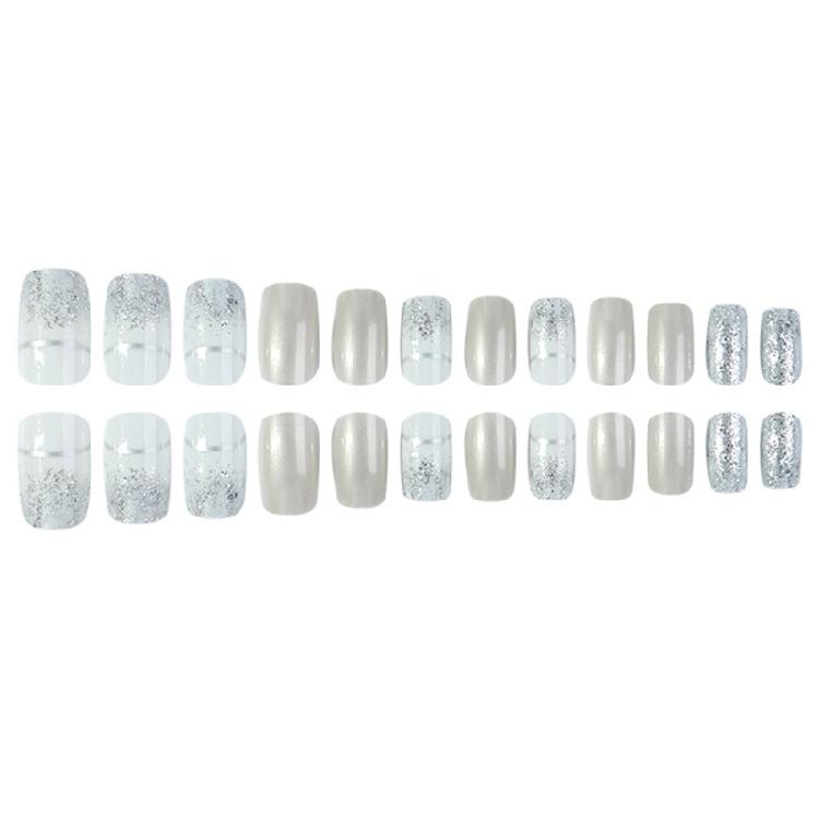 Square Nails Detachable Press On Nails French Artificial Nails False Nails