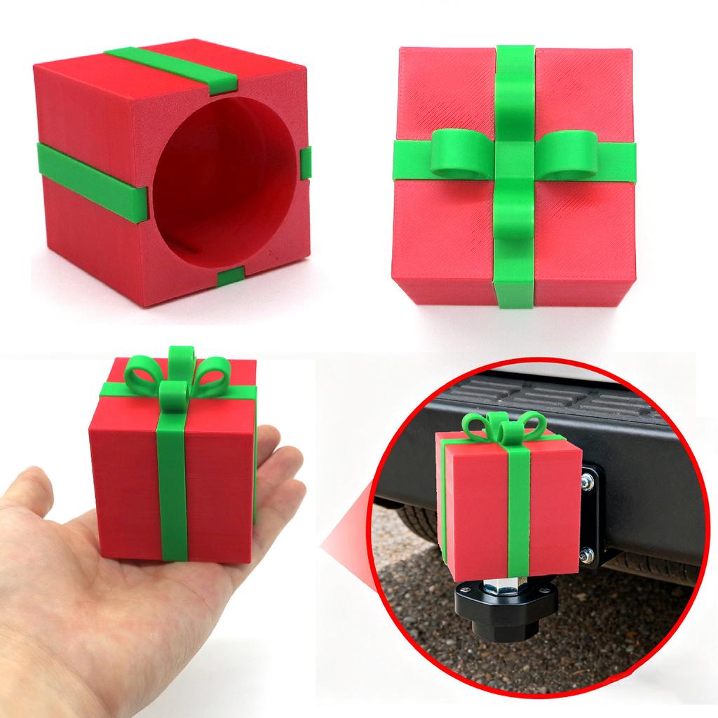 Christmas Gift Box Car Trailer Cap Decoration, Christmas Car Decoration, Christmas Surprise For Friends And Family