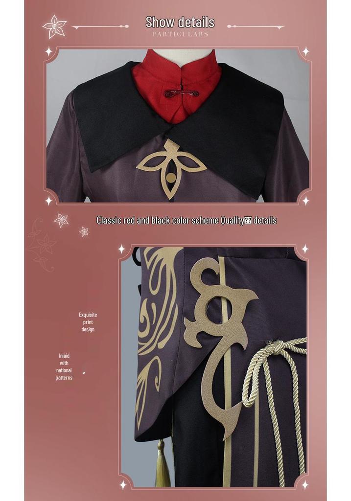 Genshin Impact Hu Tao Cosplay Costume - Full Set Halloween Performance Outfit In Stock
