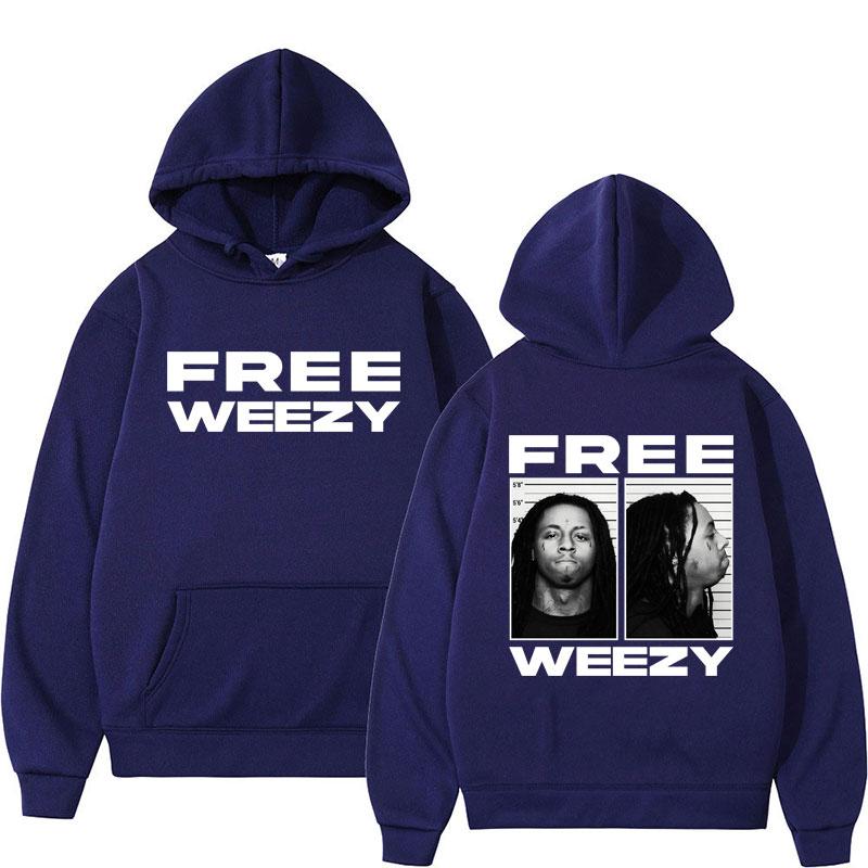 Rapper Lil Wayne Graphic Hoodie Free Weezy Hip Hop Gothic Clothes Men Women Retro Punk Long Sleeve Oversized Pullover