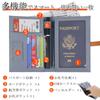 Jessimi Passport Passport Storage Card Label Premium PU Travel Gift Case, Cover, Multi-Function Pocket, Case, Wallet, Cute, Leather, Slim,