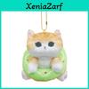 Cute Yellow Shark Cat Plush Toy Creative Donut Bag Charm Gift For Kids And Adults