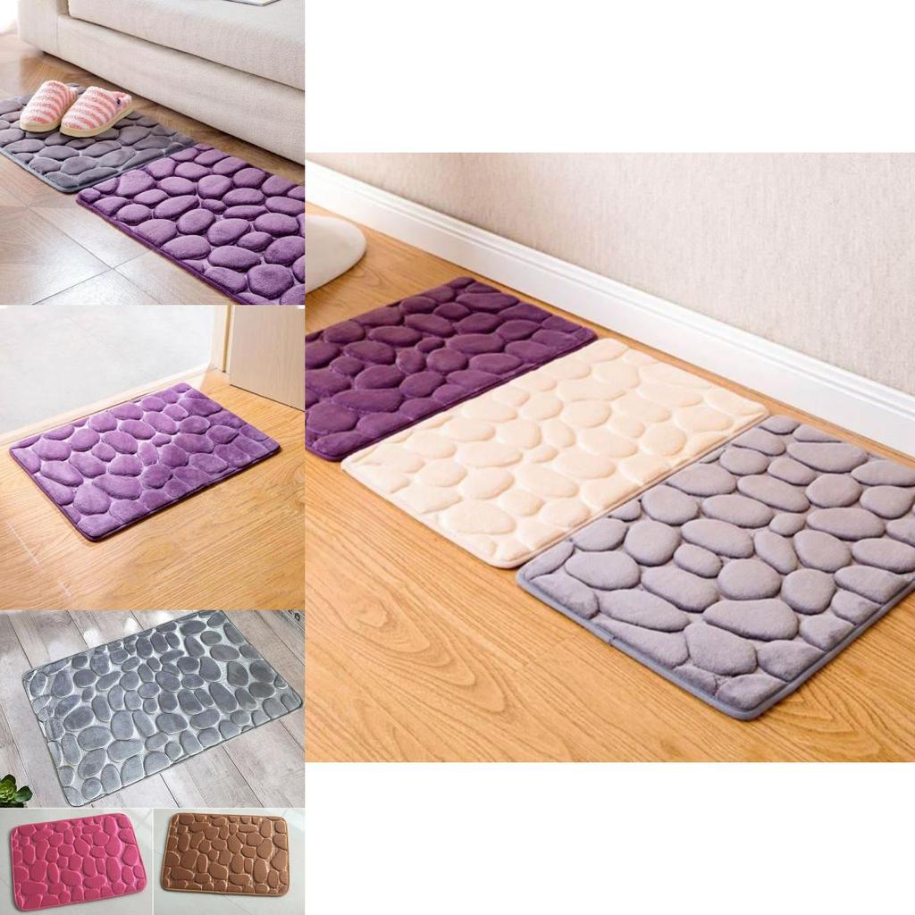 Ultra-absorbent Embossed Polyester Mat For Kitchen And Bathroom Floors