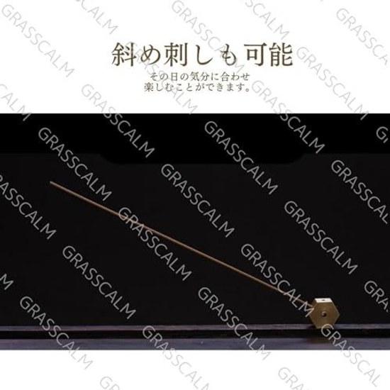 GRASSCALM Official Brass Hexagonal Incense Holder Single Set 2 3 Vertical Horizontal Placement Stability Simple Mini Stick Altar Stylish Cute Japanese
