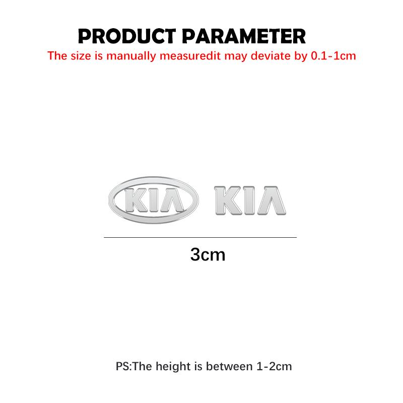 POZP2 4/10pcs 3D Metal Car Interior Dekoration Stickers Badges Auto Styling For Kia Picanto Rio Ceed Sportage K5 Cerato Sorento Soul