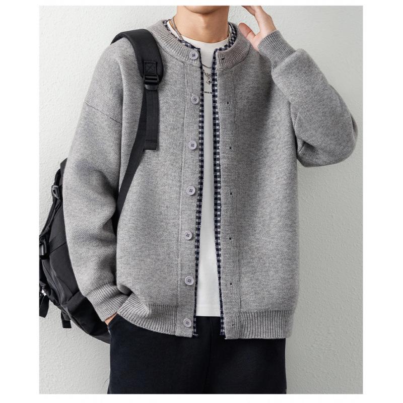 Men's Retro Autumn/Winter Button Cardigan – Trendy High-End Knitwear
