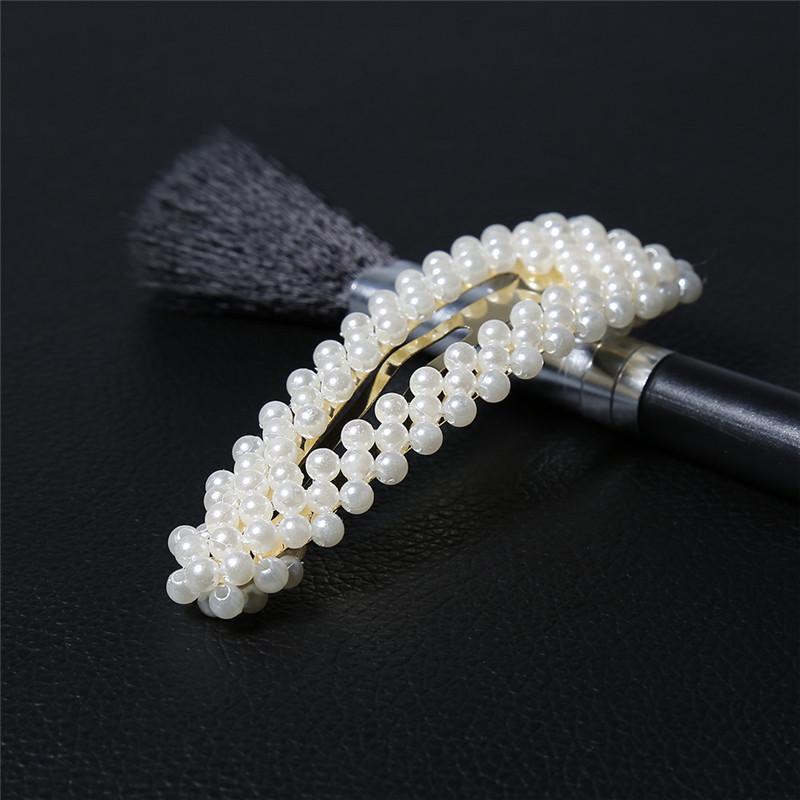 Fashion Women Pearl Flower Metal Hair Pin Barrette Hairpin Butterfly Clip New Fashion Women Pearl Flower Metal Hair Pin Barrette Hairpin Butterfly Clip New