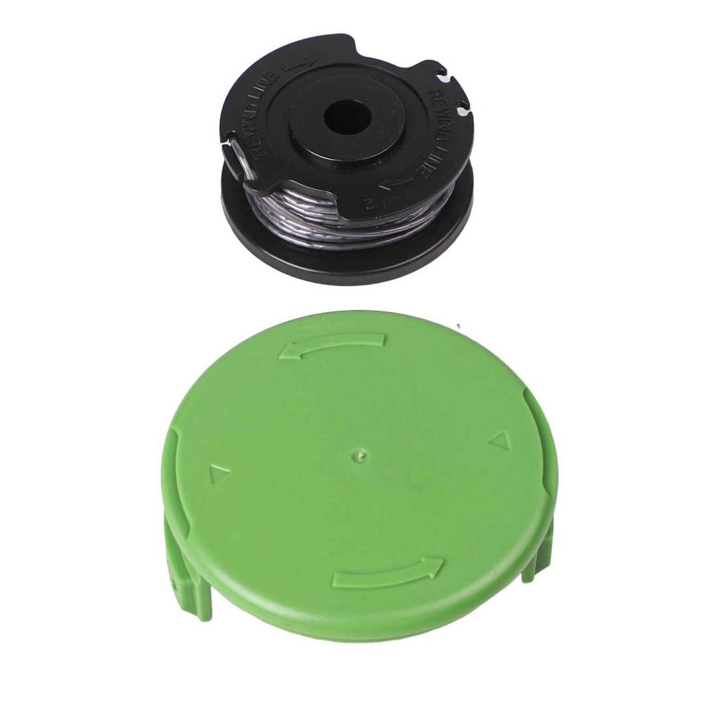 Trimmer Line Spool & Cover Cap for Greenworks 21287 24V Flexible ABS Material with Efficient Cutting Technology
