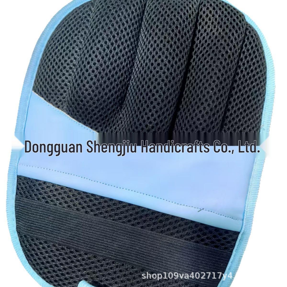 

Pet Hair Removal Gloves - Static Cleaner & Brush for Cats & Dogs Black + Blue Handle