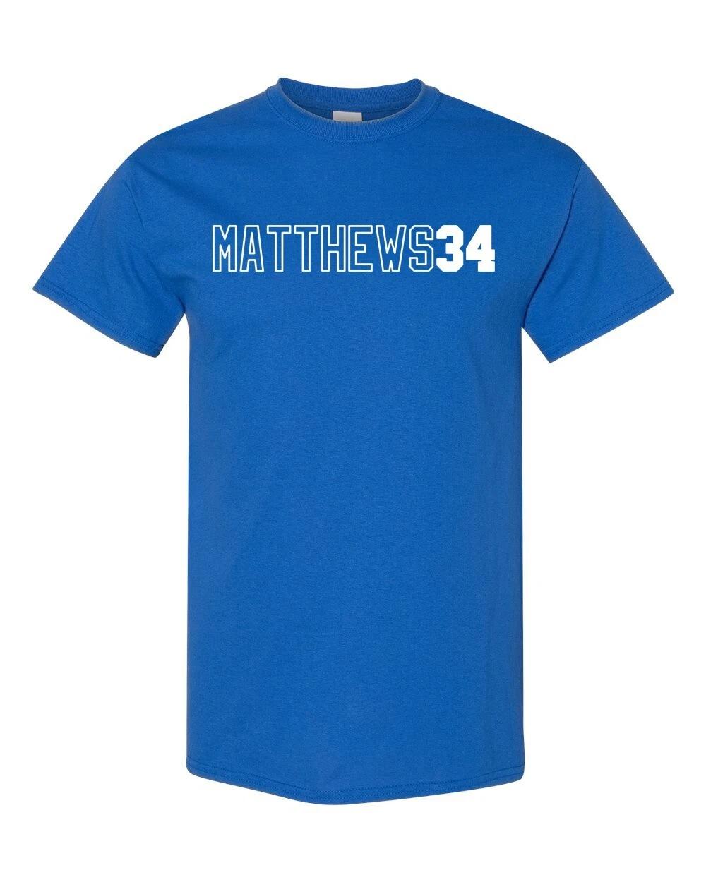 

TORONTO Name And Number Matthews #34 Unisex T-Shirt S-XL FREE S&H! 4XL
