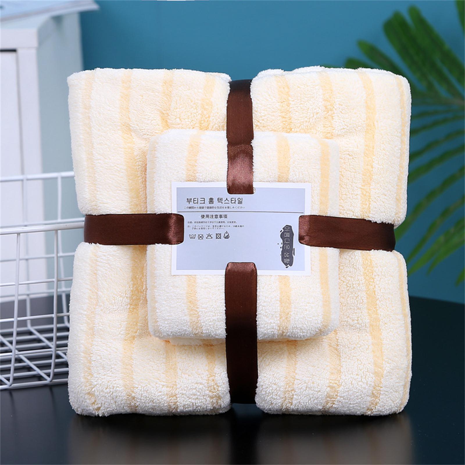

Towel Bath Towel Set Thickened Absorbent Mother-in- Set Towel One Size жовтий