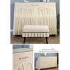 Full-coverage upright piano cover with a stylish lace pattern, soft and thick, with ruffled details, light-blocking dust cover, and a classic Nordic d