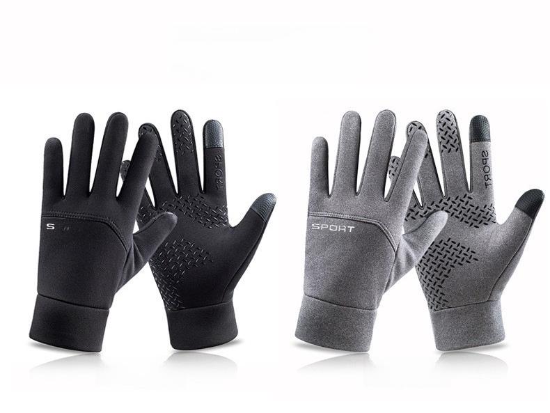 Mănuși calde de iarnă pentru bărbați pentru alergare în aer liber, alpinism, ciclism, antrenament de fotbal și protecție împotriva frigului.