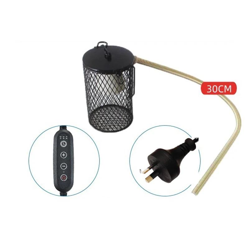 Pet Parrot Ceramic Heating Lamp Cage Turtle Lizard Reptiles Warm Lamp Anti-Bite Anti-Scalding Insulation Lamp US/EU/UK/AU Plug