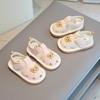 Sommer neue Baby Kleinkind Schuhe 0-1 - 2 Jahre altes Baby weichbesohlt Bär Tasche Kopf genannt Schuhe fallen nicht ab Sandalen atmungsaktiv