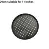 Carbon Steel Perforated Pizza Pan 10/11/12 Inch Non Stick Cooking Plate Round Mupti Purpose Pizza Baking Tray Crispy & Bubbly