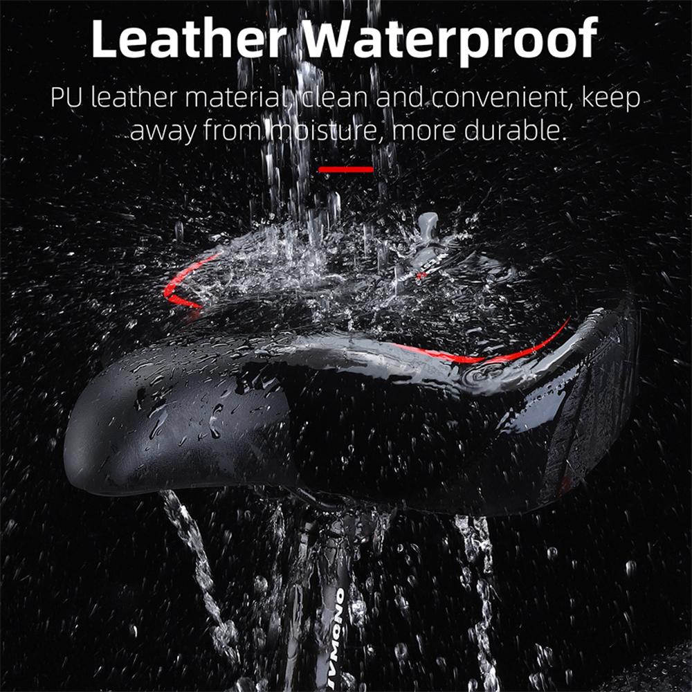 Thickened High Elasticity Bike Saddle Soft Waterproof PU Pad Road Bicycle Seats Comfort Breathable AntiSlip Cycle