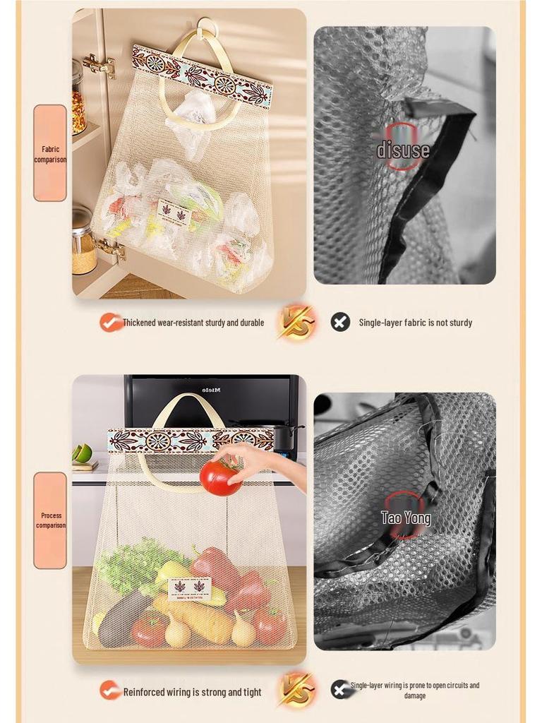 Hanging Sock & Underwear Organizer with Mesh Pockets, Wall-Mountable for Closet or Dormitory