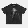 BILLIE EILISH American Trendy Vintage Washed Graphic Print Tshirts Men Women Tops Oversized Cotton Short Sleeves Oversized Tees