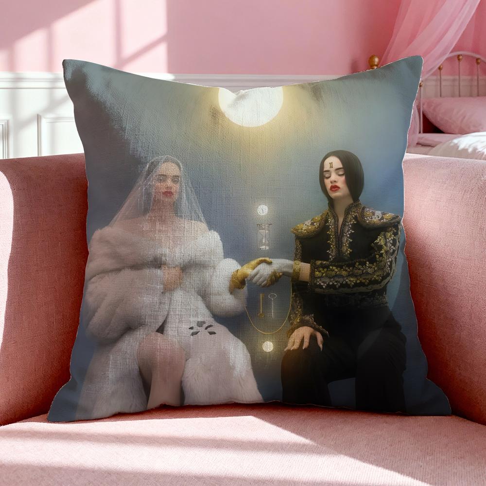 Singer R-Rosalia Cushion Cover Breathable Linen Pillowcase Summer Odorless Eco-Friendly Invisible Zipper Washable