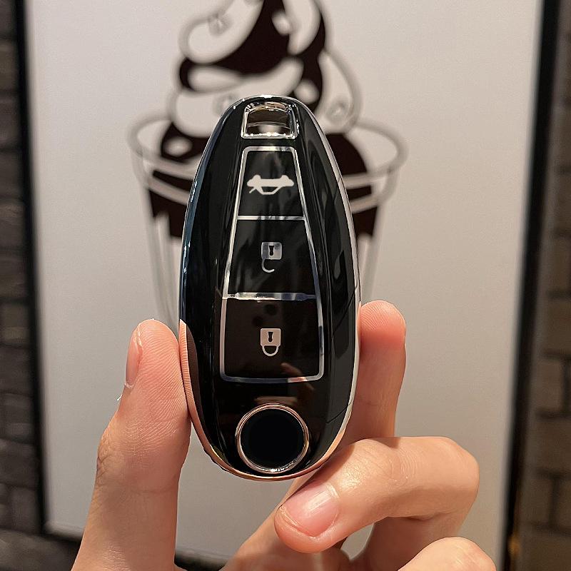 Fashion Tpu Car Remote Key Case Cover For Suzuki Vitara Swift Ignis Kizashi Sx4 Baleno Ertiga -25 Key Fob Holder Keychain