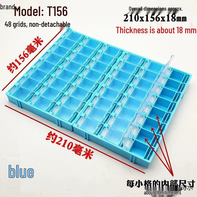SMT Patch Electronic Organizer: Resistor & Capacitor Grid Plastic Box