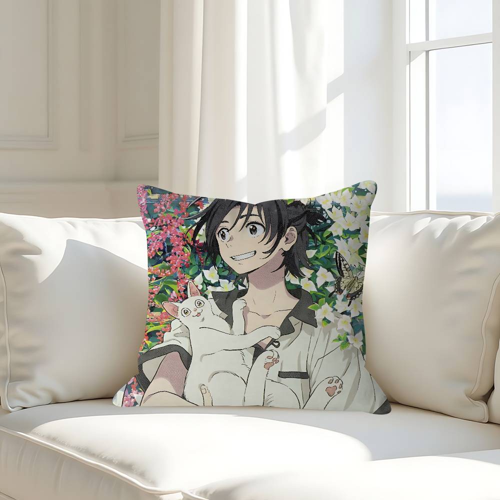 

Anime U-Umibe No N-Etranger Pillow Case Removable Washable Cushion Cover – All-Season Soft Linen 16x16Inch