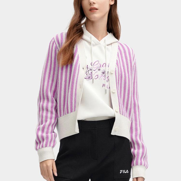 New FILA Knitwear Women's Purple Clay Red F11W418408F-PU