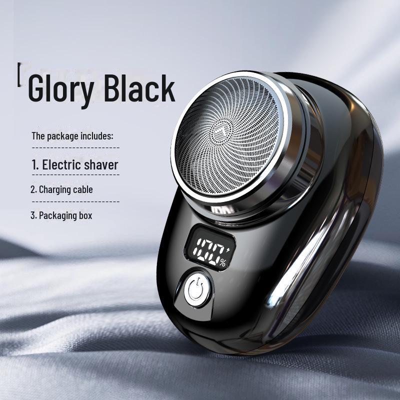 

Электробритва с цифровым дисплеем для мужчин — портативная, бесшумная и популярная на Douyin 026 чёрный