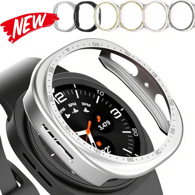 Shell Hollow Scale Cover For Samsung Galaxy Watch 8 44mm Accessories PC Case Bumper For Samsung Watch8 40mm Bezel Ring Case