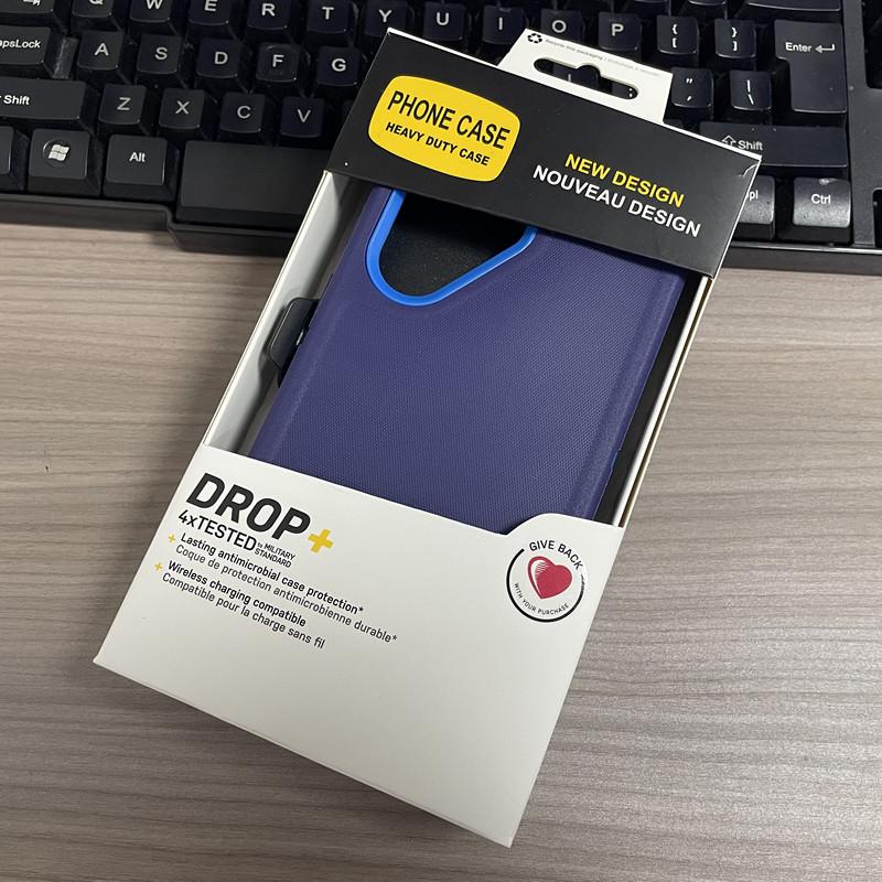 For Samsung S25 Ultra Otter Mechanical Type Defender Box Case for Official Galaxy S24 S21 S22Plus S23 with Clip Bracket Package