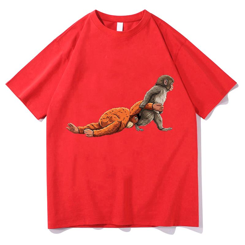 High Quality Cotton Vintage Punch Monkey T Shirts Women Unisex Fashion Casual Aesthetic Harajuku TShirt Short Sleeve Streetwear