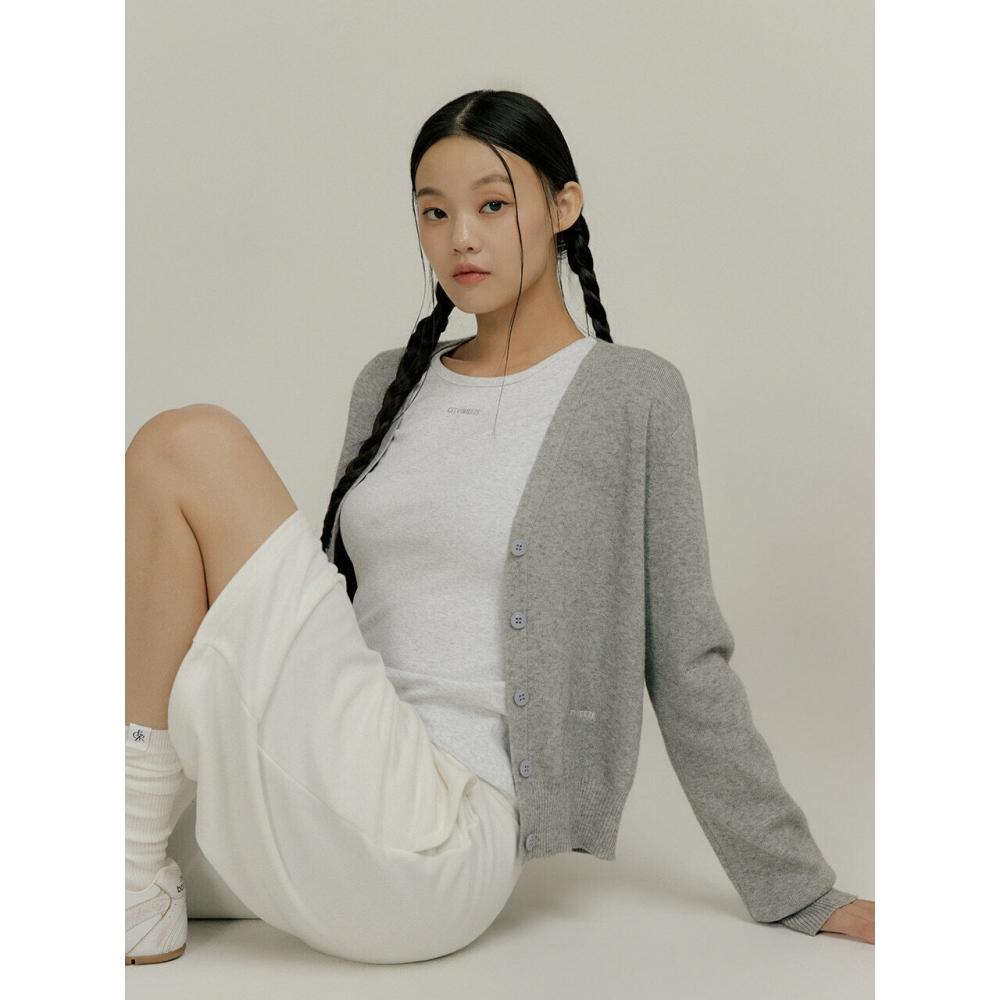 

Кардиган Citybreeze Essential с V-образным вырезом, серый GREY/FREE