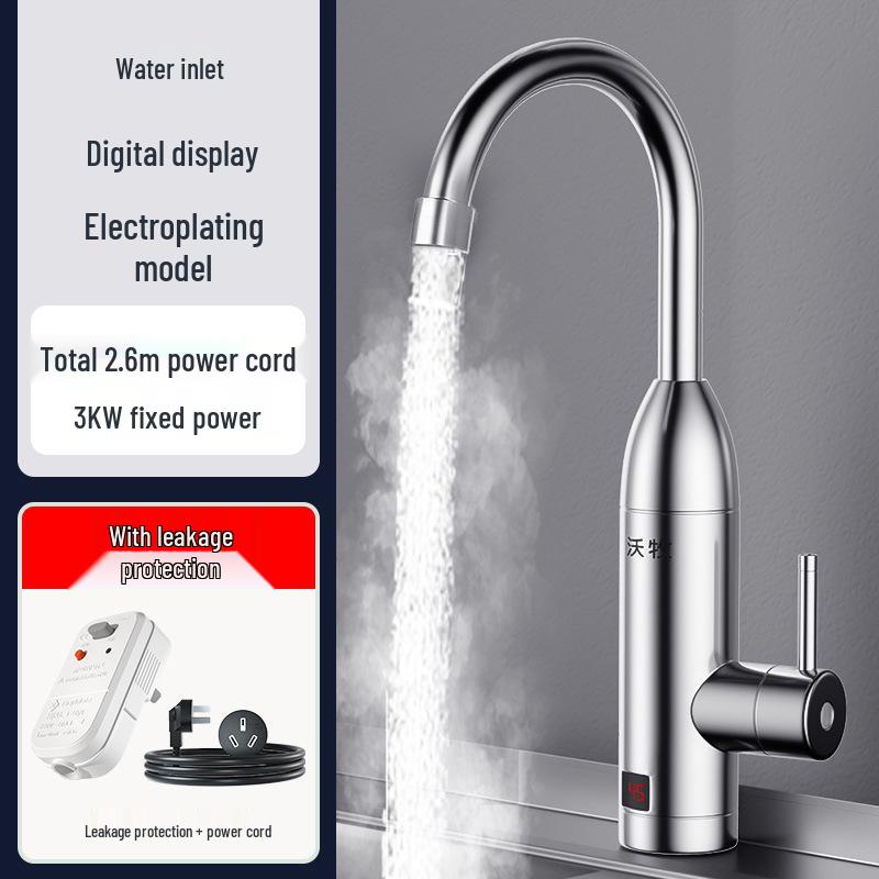 Instant Heat Electric Water Faucet - Quick Heating, Temperature Controlled for Kitchen Use